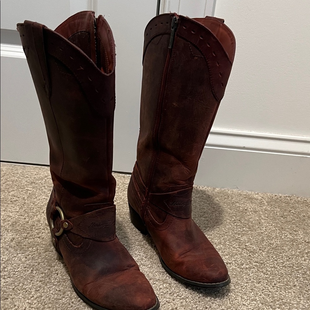 Brown Leather Cowboy Boots